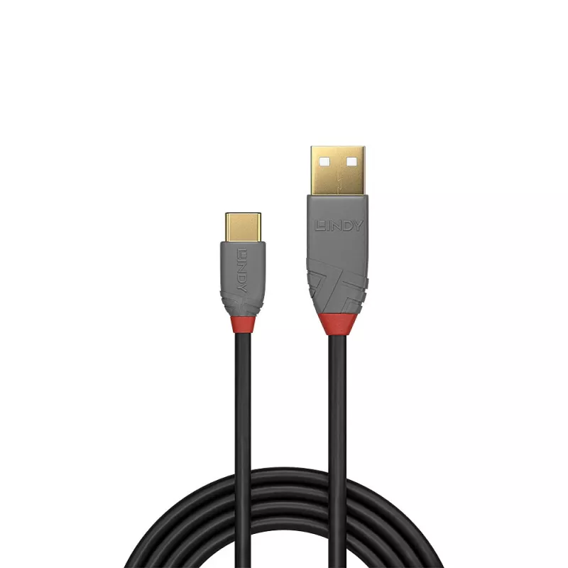 Cavo Lindy 0,5 m USB 2.0 Type-A a C, Anthra Line