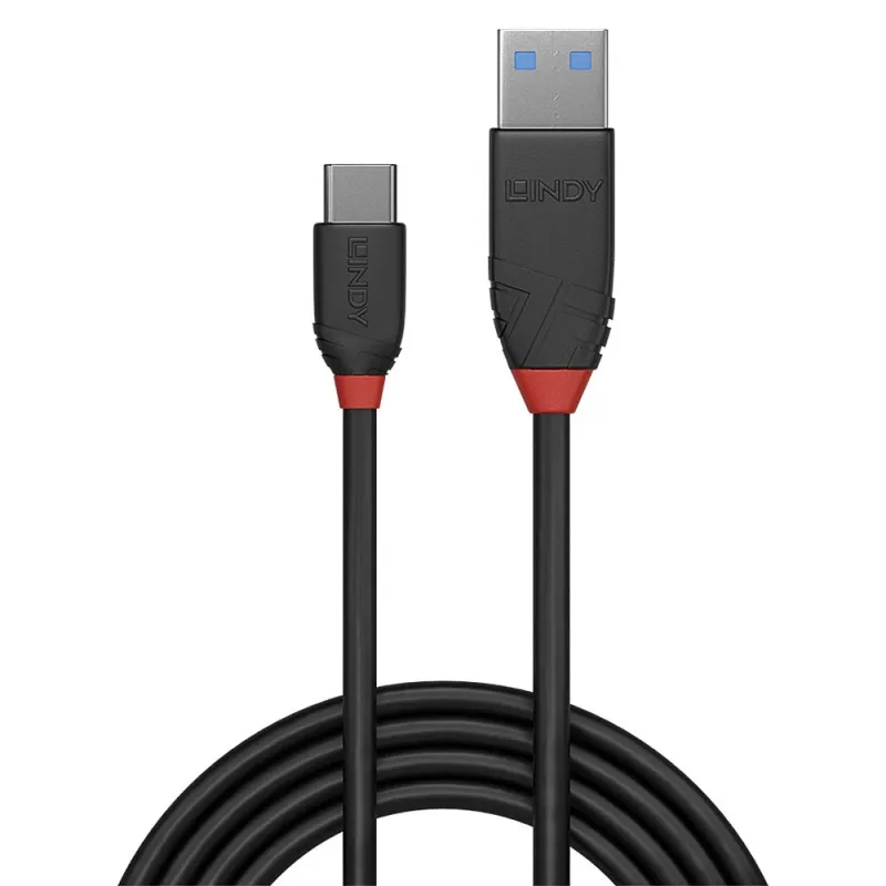 Cavo USB Lindy 36914 USB 3.2 Gen 1 (3.1 Gen 1) 0,15 m USB C USB A nero