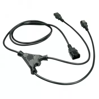 Lindy 2 m cavo splitter IEC IEC C14 su 2 x IEC C13