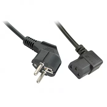 Lindy 30302 cavo di alimentazione nero 3 m CEE7/7 IEC 320
