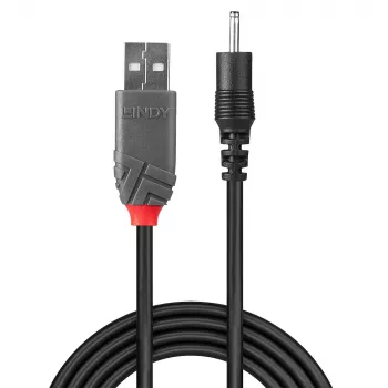 Lindy 1,5 m USB su 0,7 mm interno / 2,5 mm esterno cavo DC