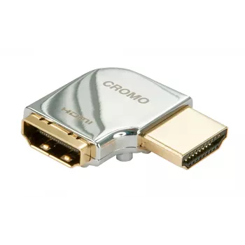 Adattatore Lindy CROMO HDMI maschio a HDMI femmina 90 gradi angolare - verso destra