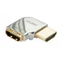 Adattatore Lindy CROMO HDMI maschio a HDMI femmina 90 gradi angolare - verso destra