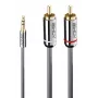 Cavo audio Lindy 1 m jack 3,5 mm a RCA, Cromo Line