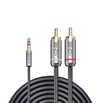 Cavo audio Lindy 1 m jack 3,5 mm a RCA, Cromo Line