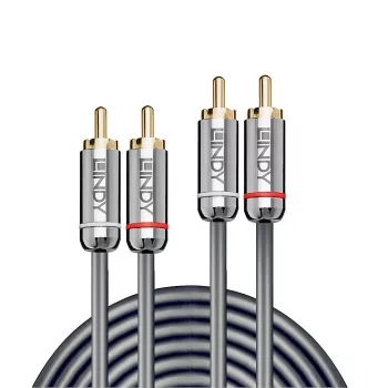 Cavo audio Lindy 10 m doppio RCA, Cromo Line