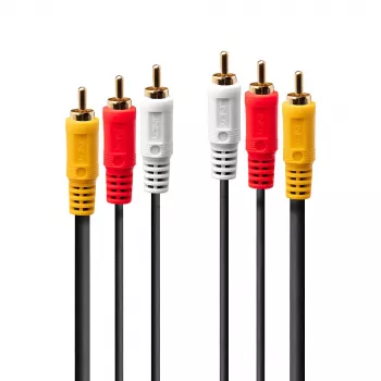 Cavo AV Lindy 1 m Premium 3x RCA maschio a 3x RCA maschio