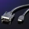Cavo DVI ROLINE DVI (18+1) M - HDMI M 2 m
