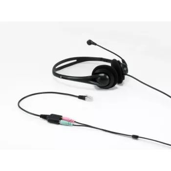 Adattatore audio Equip RJ9 a 3,5 mm per headset nero 0,25 m