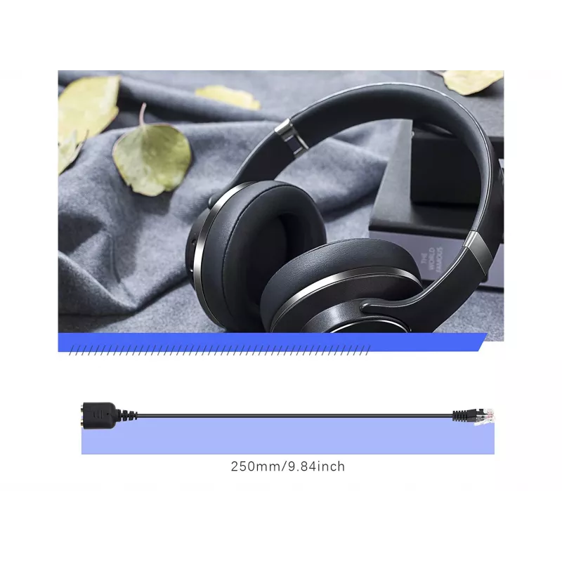 Adattatore audio Equip RJ9 a 3,5 mm per headset nero 0,25 m