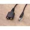 Adattatore audio Equip RJ9 a 3,5 mm per headset nero 0,25 m
