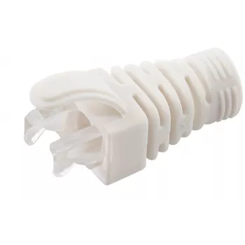 MicroConnect CONB65W guaina antistrappo per cavi Cat5e/Cat6/Cat6A fino a 6,5 mm, bianca