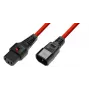 Cavo di alimentazione MicroConnect MC-C13C14LOCK-2.5MR — IEC C13 su C14, con clip di blocco, 2,5 m