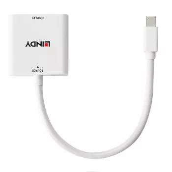 Lindy convertitore Mini DisplayPort su DVI 0,18 m Mini DisplayPort DVI-I