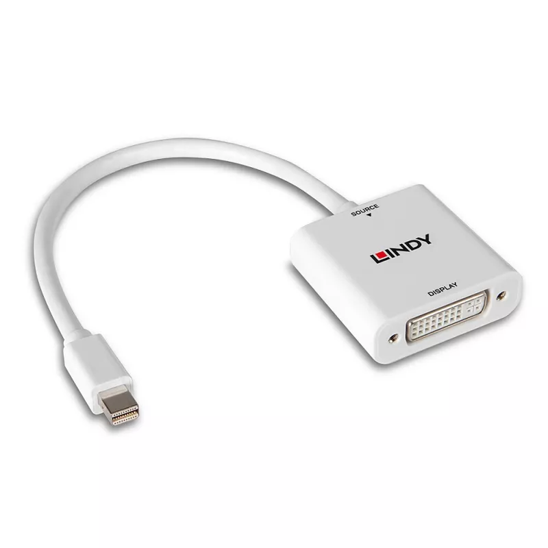 Lindy convertitore Mini DisplayPort su DVI 0,18 m Mini DisplayPort DVI-I