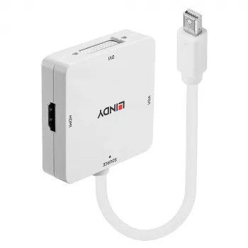 Lindy convertitore Mini DisplayPort 1.2 su HDMI 1.4, DVI e VGA
