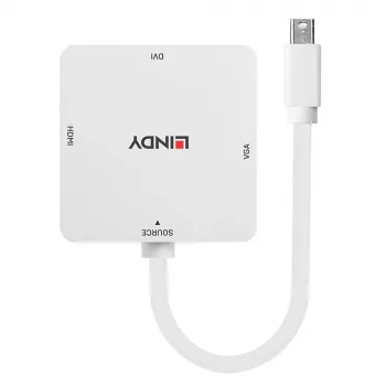 Lindy convertitore Mini DisplayPort 1.2 su HDMI 1.4, DVI e VGA