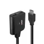 Lindy splitter HDMI 4K60 2 porte cavo nero 3840x2160