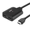 Lindy splitter HDMI 4K60 2 porte cavo nero 3840x2160