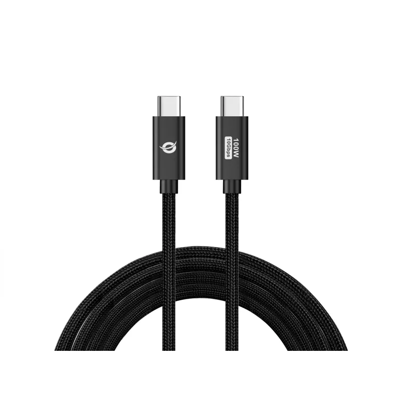 Cavo Conceptronic ETTA02B20 USB 3.2 Gen 2 C-C PD 3.0 100W 2M, 20V 5A, 10Gbps, E-Mark