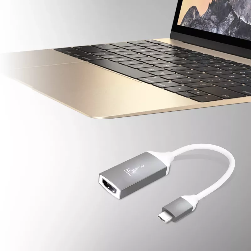 Adattatore j5create JCA153G-N USB-C® a 4K HDMI™, 2.0/3.2 Gen 1 (3.1 Gen 1), USB Type-C, uscita HDMI, 3840 x 2160 pixel