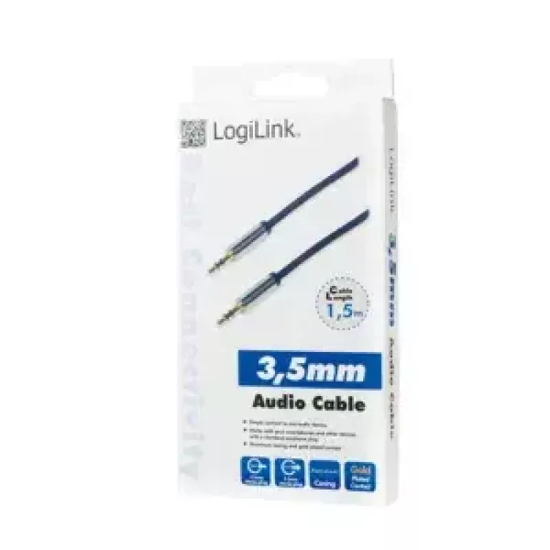 Cavo audio LogiLink CA10150 1,5 m 3,5 mm blu