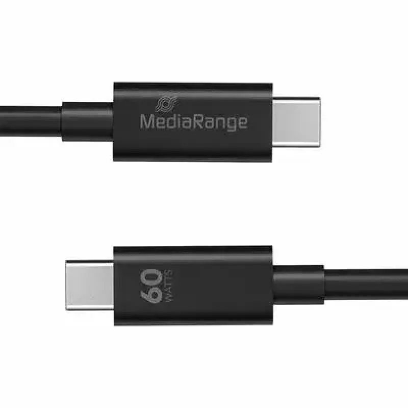 Cavo USB MediaRange MRCS213 1,2 m USB 3.2 Gen 1 USB-C nero