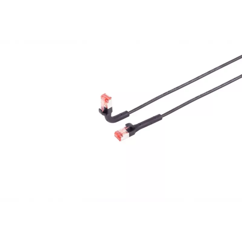 Cavo di rete Lanview LV-6AFTP-FLEX-ANG-075B RJ45 Cat6A 0,75 m nero