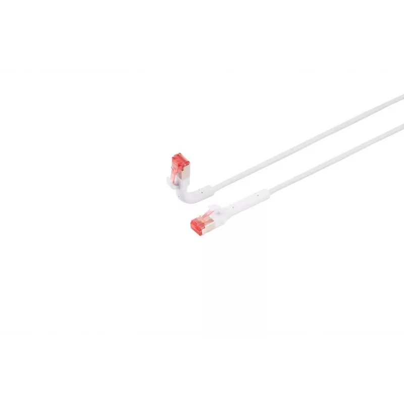 Cavo di rete Lanview LV-6AFTP-FLEX-ANG-075W RJ45 Cat6A 0,75 m bianco