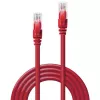 Cavo di rete Lindy 3m Cat.6 RJ-45 U/UTP rosso
