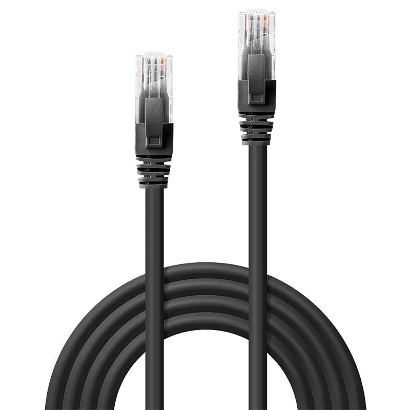 Cavo di rete Lindy 30m Cat.6 RJ-45 U/UTP nero