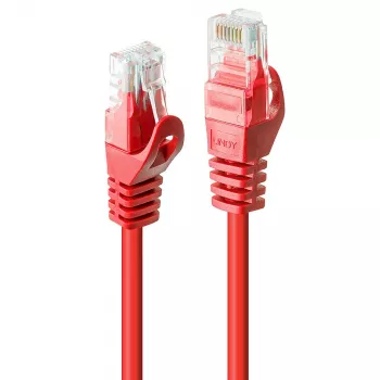 Cavo di rete Lindy RJ45/RJ45 CAT6 10m RJ-45 U/UTP rosso