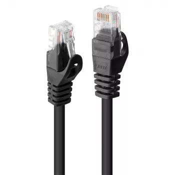 Cavo di rete Lindy RJ45/RJ45 CAT6 1m RJ-45 U/UTP nero
