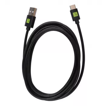 Techly ICOC MUSB31-CMAM20T Cavo USB USB 3.2 Gen 1 (3.1 Gen 1) 2 m USB A USB C nero