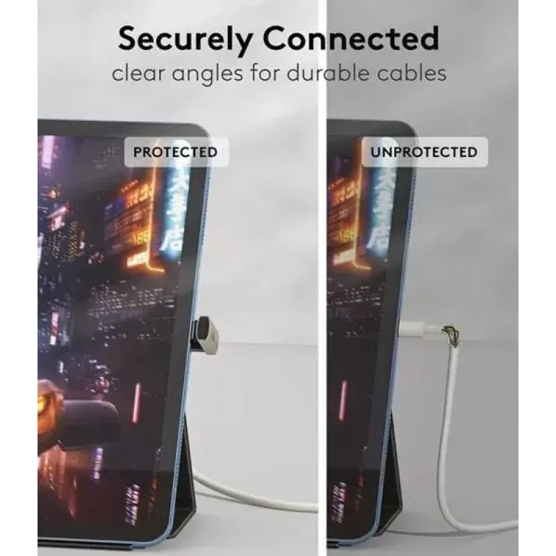 MicroConnect MC-USB4AG adattatore Premium USB4 3x2 USB-C a doppia angolazione, 240 W, 40 Gbps