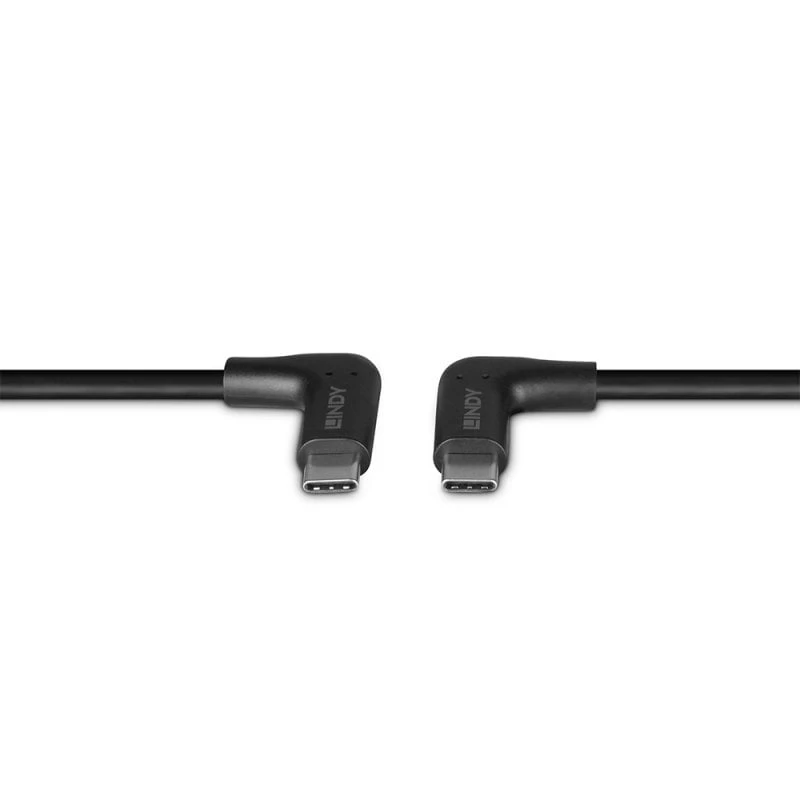 Lindy Cavo USB 3.2 USB-C con connettori angolari 1,5 m, 10 Gbit/s