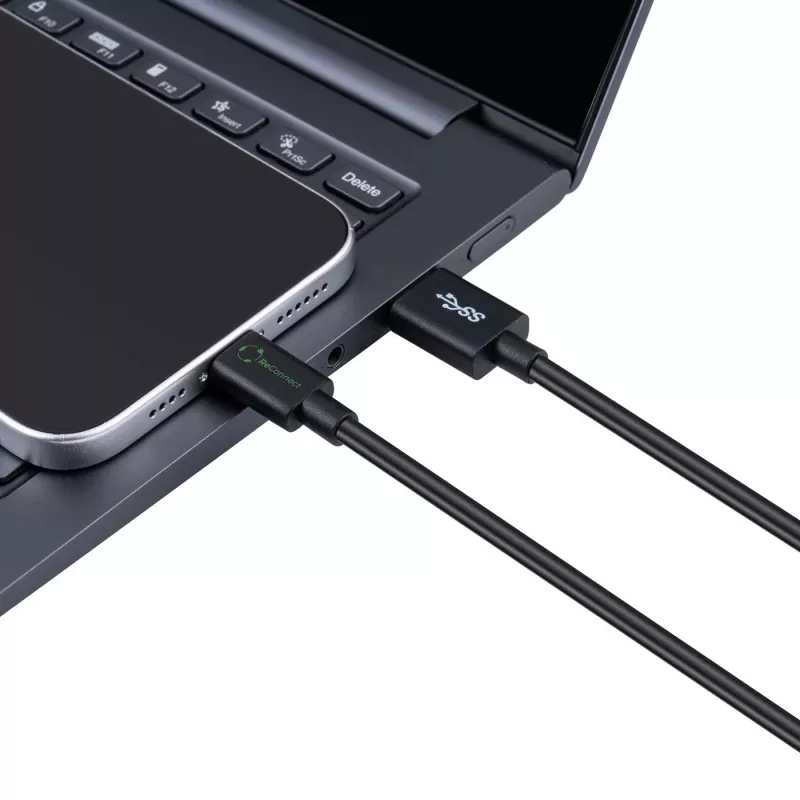 Microconnect ECO-USB3.2CA1 Cavo USB USB 3.2 Gen 2 (3.1 Gen 2) 1 m USB A USB C nero