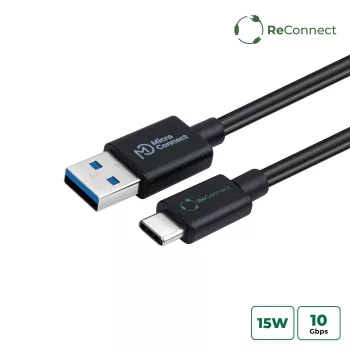 Microconnect ECO-USB3.2CA0.25 Cavo USB USB 3.2 Gen 2 (3.1 Gen 2) 0,25 m USB A USB C nero