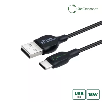 Microconnect ECO-USB3.1CCHAR05B Cavo USB USB 2.0 0,5 m USB A USB C nero