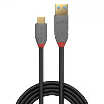Cavo USB 3.2 Type-A a C Lindy 2 m, 10 Gbps, 5 A PD, nero