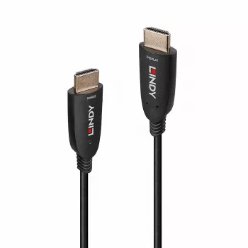Cavo HDMI ibrido in fibra ottica Lindy 100 m 8K60 48 Gbit/s nero