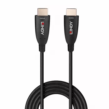 Cavo HDMI ibrido in fibra ottica Lindy 100 m 8K60 48 Gbit/s nero