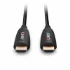 Lindy 38518 cavo HDMI ibrido in fibra ottica 8K60, 100 m, 4K 120 Hz, nero