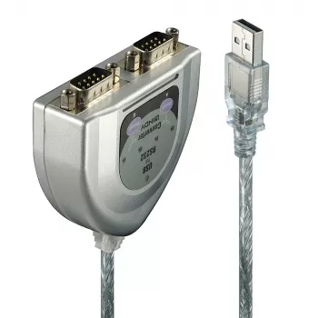 Convertitore USB a 2 porte seriali Lindy 42889