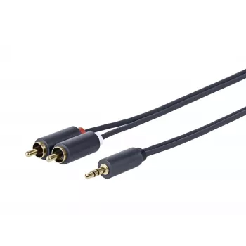Cavo audio Vivolink PROMJRCA2 2 m 3,5 mm 2 x RCA nero