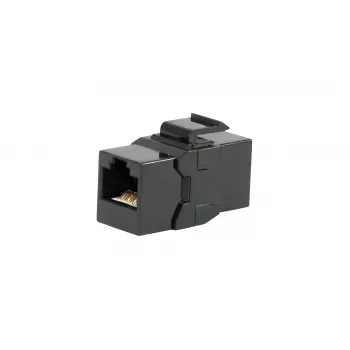 Giunto inline Keystone EQUIP Cat.6A non schermato, RJ-45, formato piatto, nero, 8 pezzi