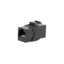 Giunto inline Keystone EQUIP Cat.6A non schermato, RJ-45, formato piatto, nero, 8 pezzi