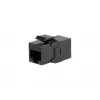 Giunto inline Keystone EQUIP Cat.6A non schermato, RJ-45, formato piatto, nero, 8 pezzi