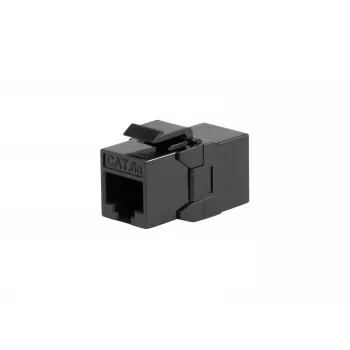 Giunto inline Keystone EQUIP Cat.6A non schermato, RJ-45, formato piatto, nero, 8 pezzi