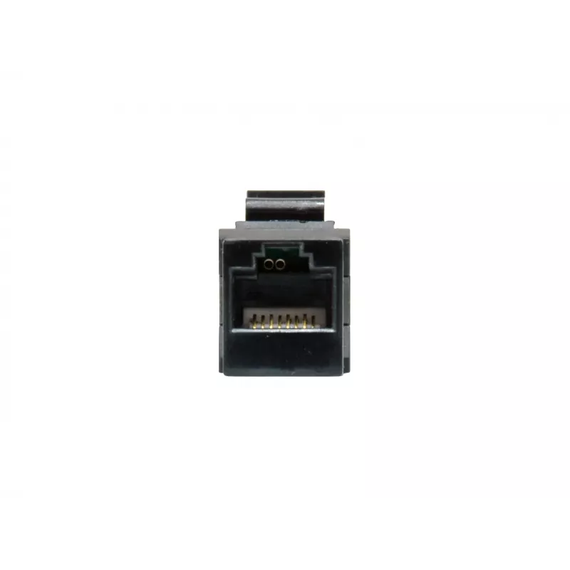 Giunto inline Keystone EQUIP Cat.6A non schermato, RJ-45, formato piatto, nero, 8 pezzi